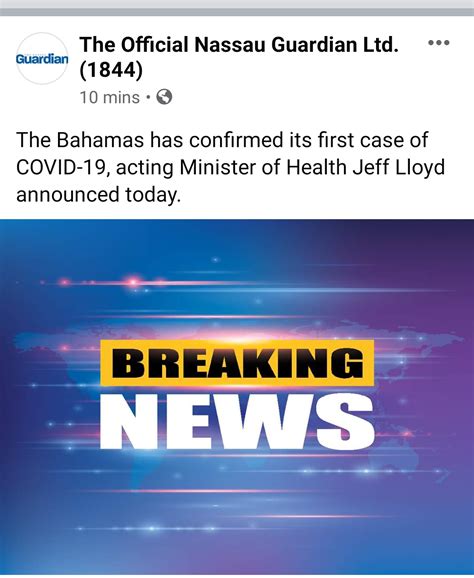 The Bahamas has its first case of COVID-19 : r/bahamas