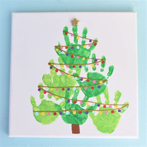 EASY Handprint Christmas Tree - Make Life Lovely