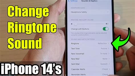 iPhone 14's/14 Pro Max: How to Change Ringtone Sound - YouTube