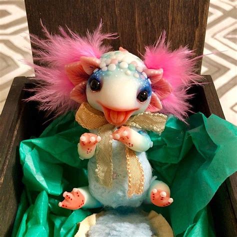 Axolotl. Water Lizard. Water Dragon. Smiling Dragon. Mixed | Etsy | Water dragon, Lizard, Axolotl