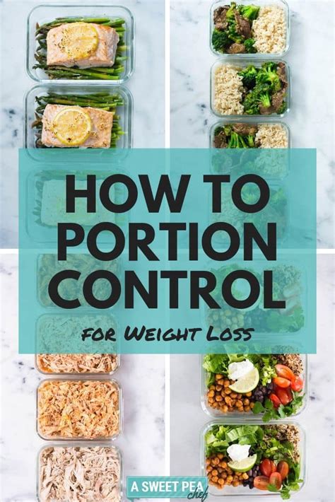 How To Portion Control For Weight Loss (Without Starving!) • A Sweet Pea Chef