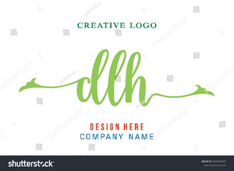 Dlh Lettering Logo Simple Easy Understand Stock Vector (Royalty Free ...