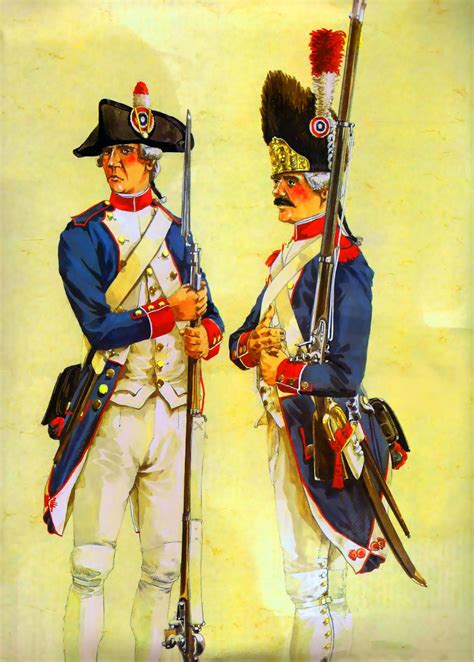 French fusilier and grenadier of the National Guards, French Revolutionary War | French history ...