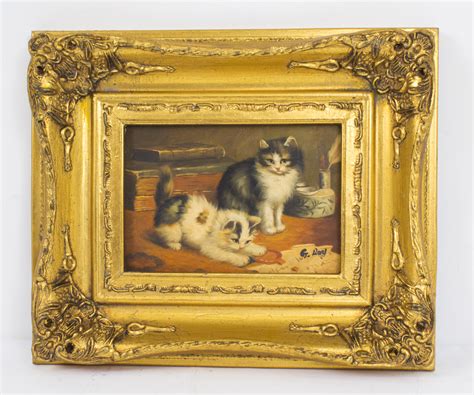 Oil Painting of Kittens | Ref. no. P503 | Regent Antiques