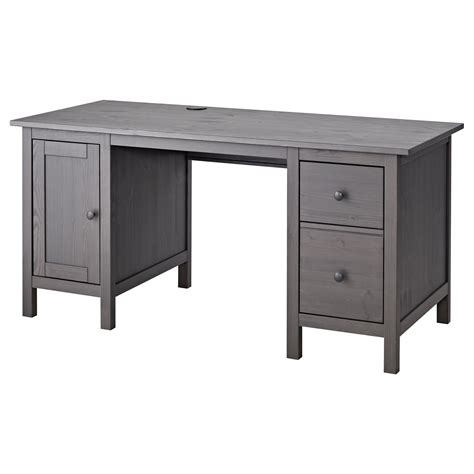 HEMNES Desk, black-brown, 61x25 5/8" - IKEA