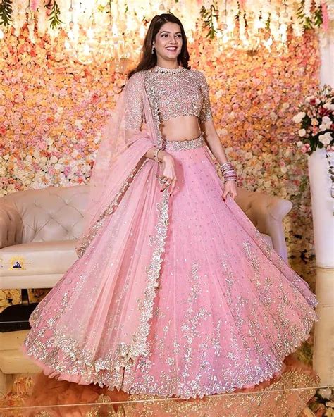 30 Different Shades Of Pink Wedding Lehengas We Loved