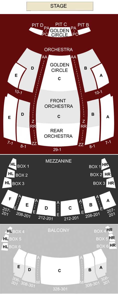 Buell Theater Seating Map – Two Birds Home