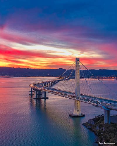 Bay Bridge Eastern Span | Sunrise colors in the hot day weat… | Flickr