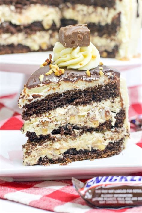 ULTIMATE SNICKERS CAKE WITH NOUGAT AND CARAMEL - Baking Beauty