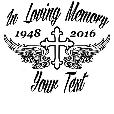 In Loving Memory Decal-Style 2 7-inch / Legacy Stickers