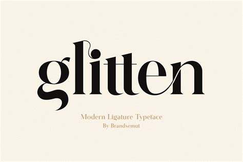 Glitten || Ligature Serif Font – Free Fonts, Serif Fonts | pixelify.net