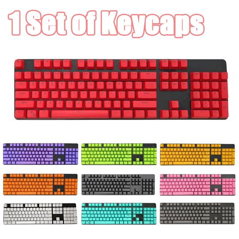 LINASHI 104Pcs Gaming Keyboard Caps,Universal Keycaps for Mechanical Keyboard,Wear-Resistant Key ...