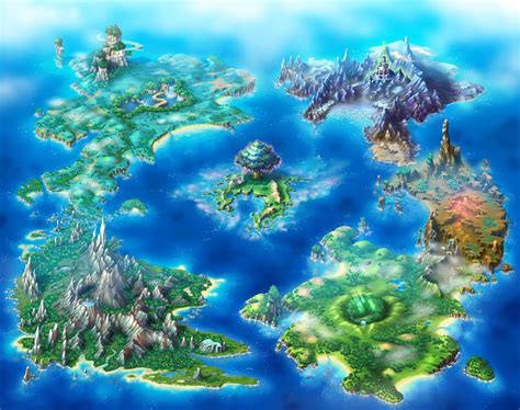 World Map - Characters & Art - Children of Mana | World map art ...