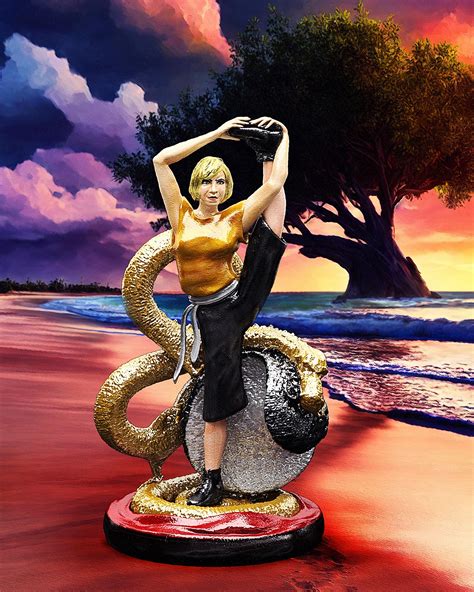 Custom statue Cynthia Rothrock (Lady Dragon), by Me : r/VHS