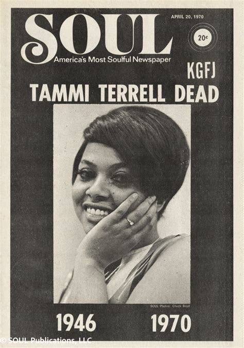 How did Tammi Terrell Pass Away? Soul Music, Life, Fame, Death and Marvin Gaye — SOUL, America's ...