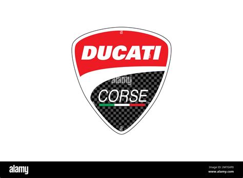 Ducati Corse, Logo, White background Stock Photo - Alamy