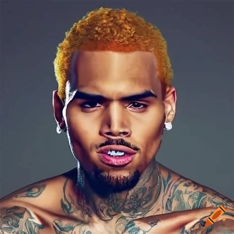 Portrait of chris brown with water effects on Craiyon