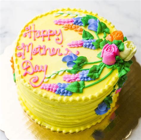 Bright floral Mother's Day Cake - Cake #007. #Flowers #Mother'sday # ...