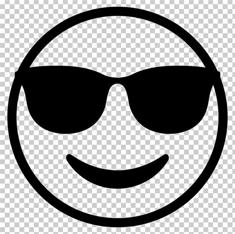 Emoji Sunglasses Smiley Emoticon PNG, Clipart, Black, Black And White, Computer Icons, Emoji ...