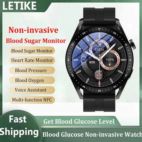 Smart Watch Blood Glucose Monitor Nfc Heart Rate Monitor Smartwatch Men Women Non-invasive Blood ...