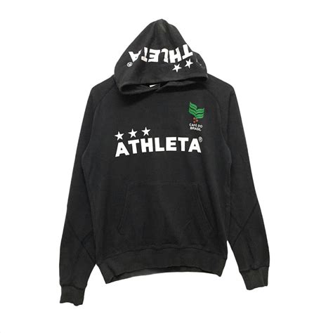 Athleta Men's Black Hoodie | Depop