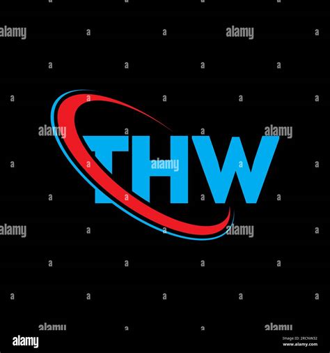 THW logo. THW letter. THW letter logo design. Initials THW logo linked ...