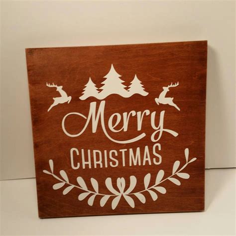 Handmade Christmas Sign Wooden Christmas Sign Hand Painted - Etsy