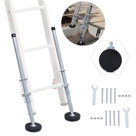 Pair of ladder accessories ladder leveler up to 330 lbs ladder leg ...