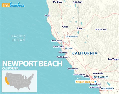 Map of Newport Beach, California - Live Beaches