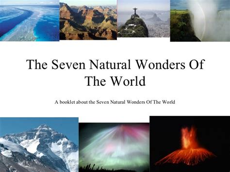 The Seven Natural Wonders of the World