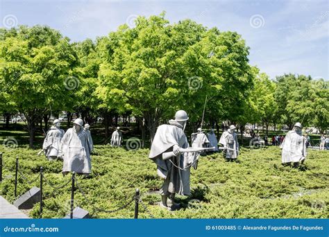 Korean War Veterans Memorial Editorial Image - Image of statue, sculptures: 61003485