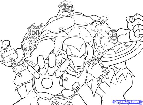 Avengers to print for free - Avengers Kids Coloring Pages