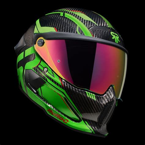 Ruroc | ATLAS 4.0 Track Viper Green | Full Face Bluetooth Motorcycle ...