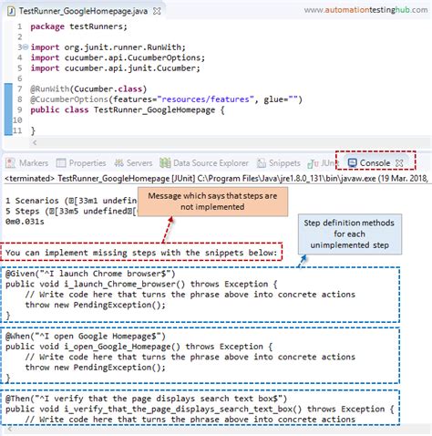 How to create Cucumber Step Definition class - AutomationTestingHub