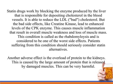 Statin drugs and their harmful side effects