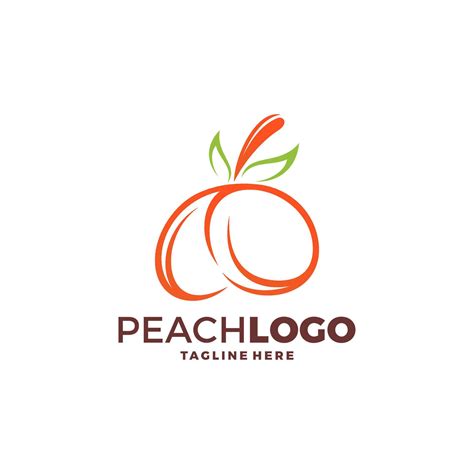 Creative Peach Logo Symbol Design Illustration 10404552 Vector Art at Vecteezy