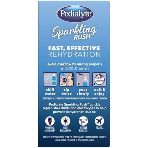 Pedialyte Sparkling Rush Powder Grape Powder Packet 6 ct; 6 oz | Shipt