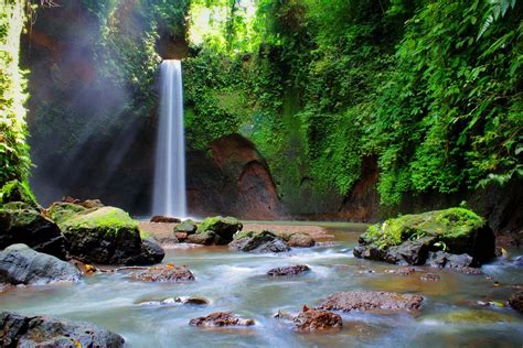 Tibumana Waterfall One Of The Most Beautiful Hidden Waterfalls In Bali -Located In Bangli Region ...