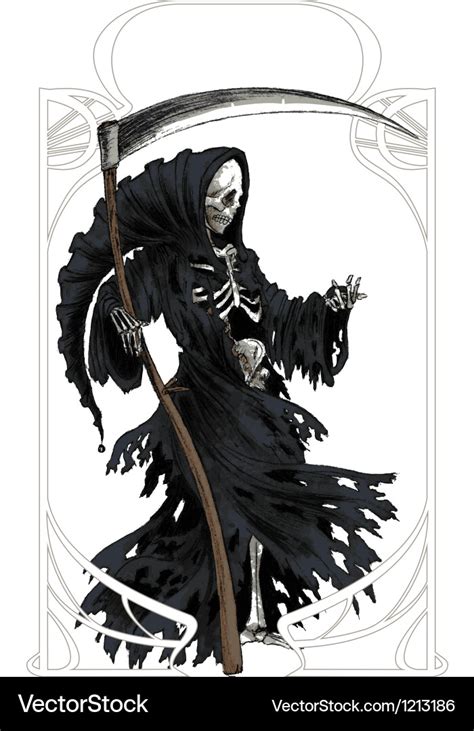 Death art nouveau Royalty Free Vector Image - VectorStock