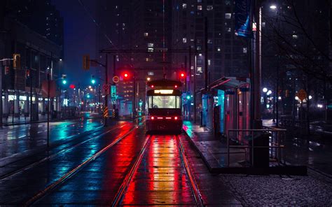 Rain City Night Wallpapers - Top Free Rain City Night Backgrounds ...