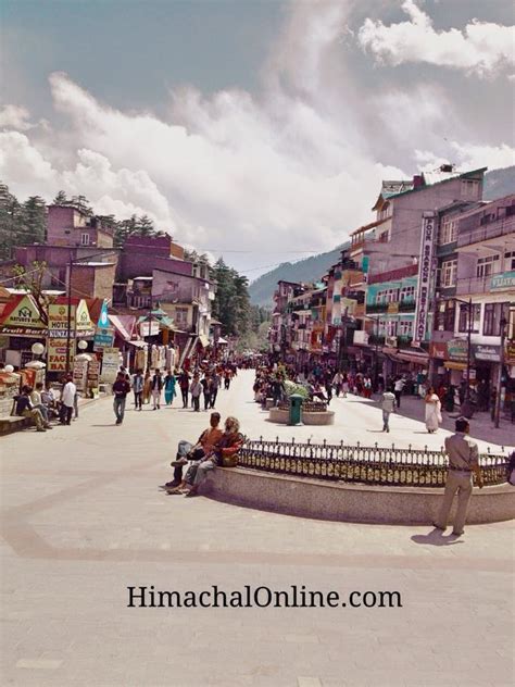 Famous Mall Road of Manali - Himachal Photo Gallery