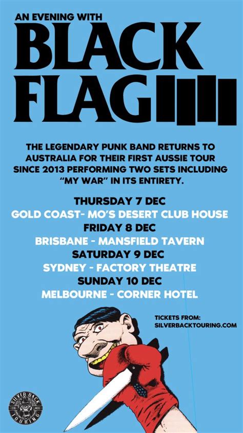 BLACK FLAG Announce December 2023 Australian Tour