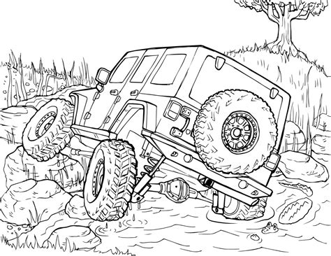 27+ Printable Jeep Coloring Pages - ChurkCherina