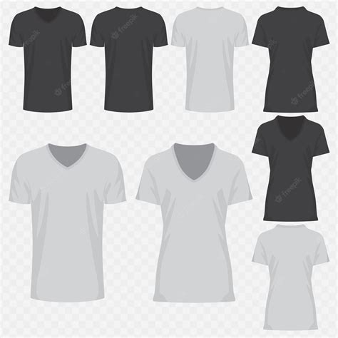 Premium Vector | V-neck t-shirt design