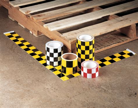 Safety Warning Tape, Checkered - Grainger