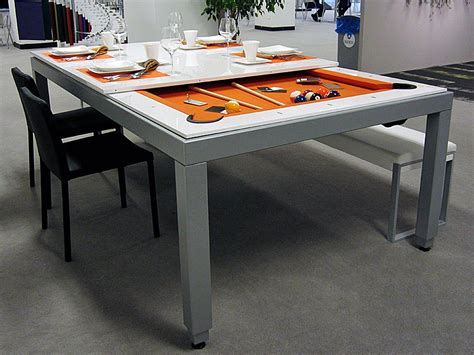 mid century modern pool table - Google Search | Pool table dining table ...