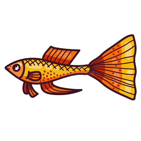 Guppy stock illustration. Illustration of cartoon, fish - 27175228