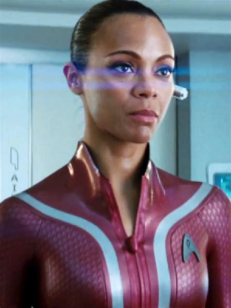 Star Trek Beyond Zoe Saldana Leather Jacket - Celebrity Jackets