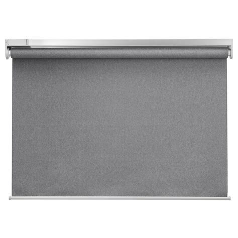 FYRTUR wireless, battery-operated grey, Block-out roller blind, 100x195 ...