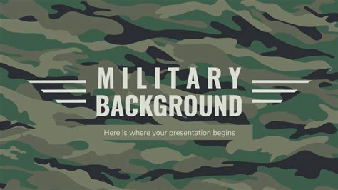 Free Google Slides & PowerPoint Templates on the Military